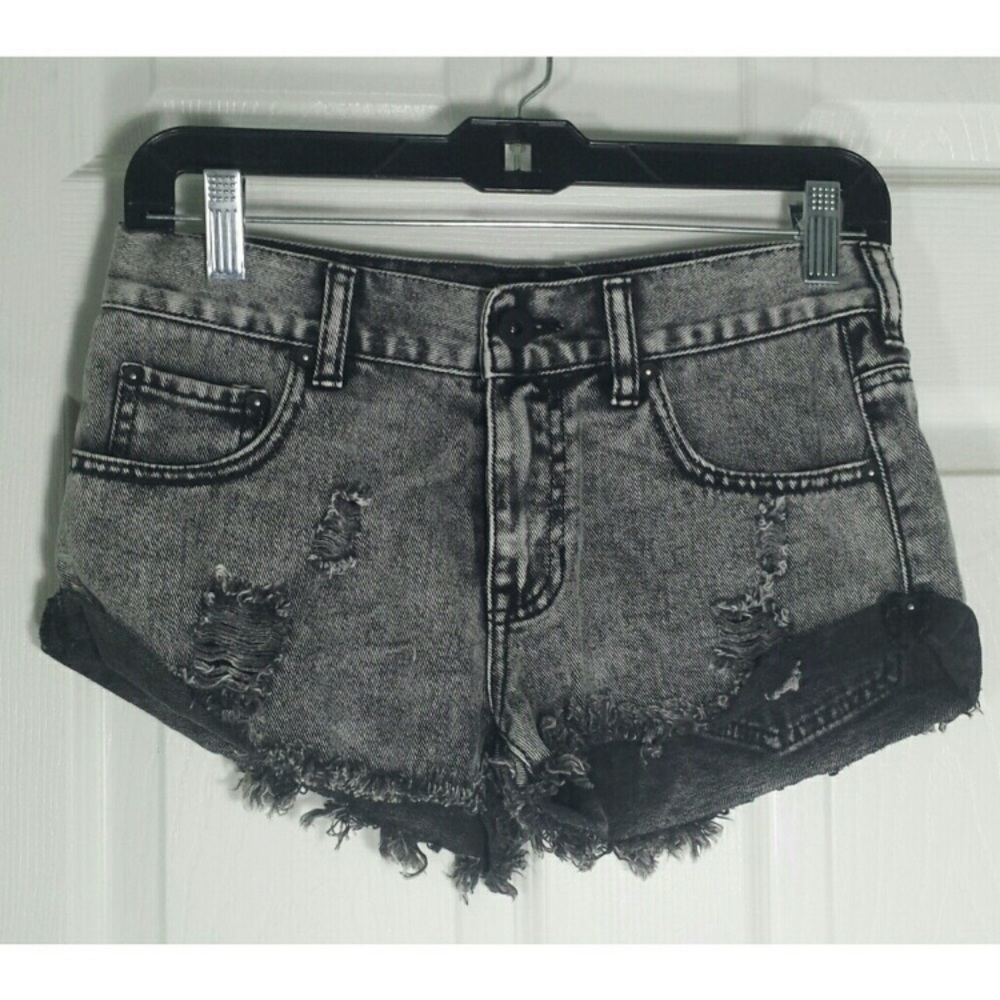 Distressed Cutoff Bullhead Shorts🏄Beach/Summer